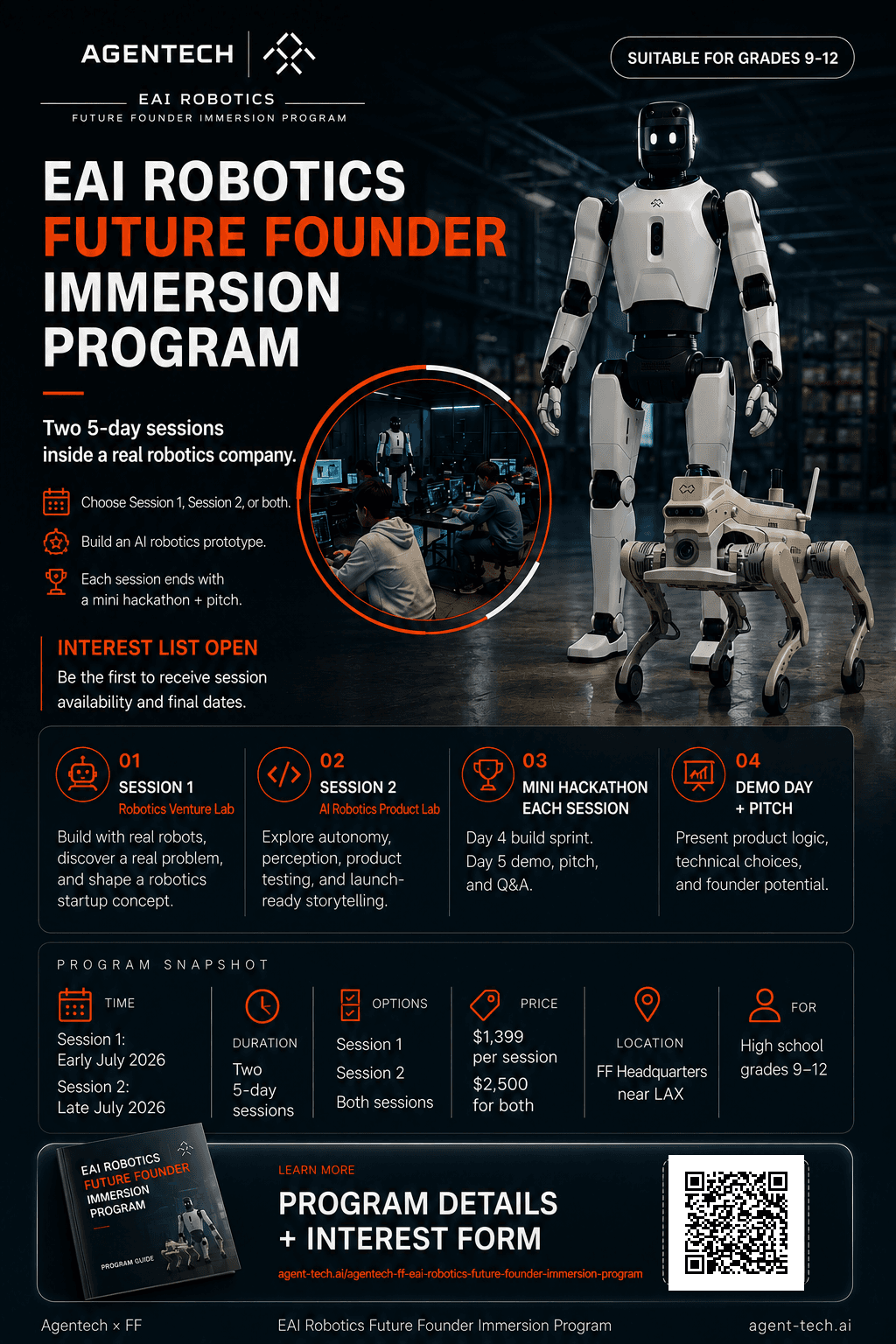 English program flyer preview